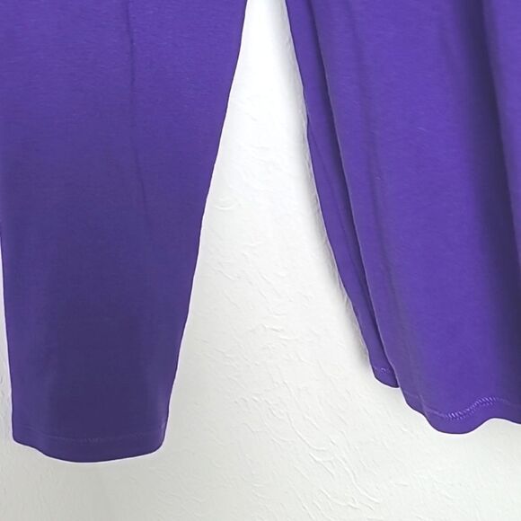 Lane Bryant Purple Longsleeve Pullover Top, V-neckline, Size 18/20 - Picture 3 of 5